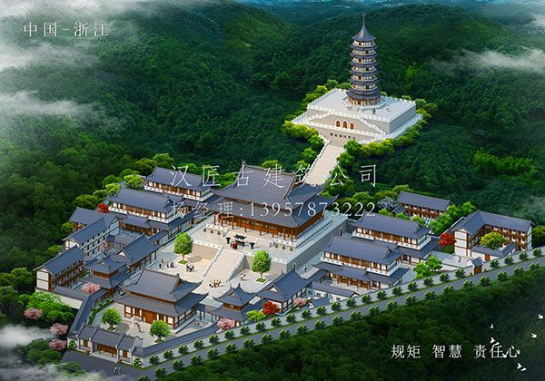 规模大的寺庙建筑布局设计咨询匠心服务